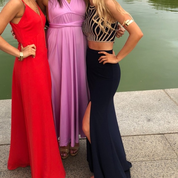 Two-piece Xscape Prom Dress - Picture 2 of 5